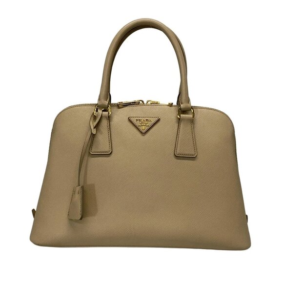 PRADA Promenade Beige Saffiano Lux (Leather) Handbag 884-082025 - Picture 1 of 14